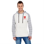 Burnside Adult Raglan Sleeve Striped Jersey Hooded T-Shirt